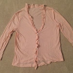 J. Crew Cardigan with Ruffles